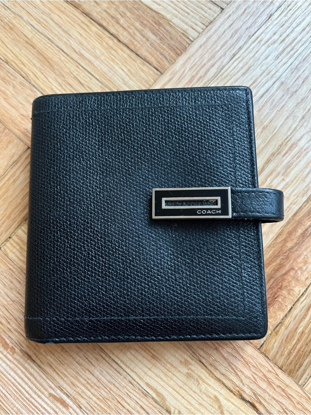 Coach Mad Mini Bifold Wallet Black Leather Style 7830 RGN Vintage